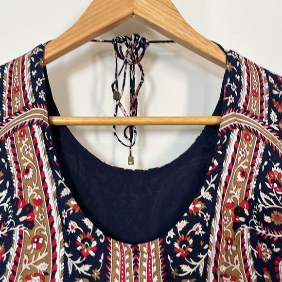 Massimo Dutti Paisley boho baroque print dress sz 6 - Picture 9 of 13